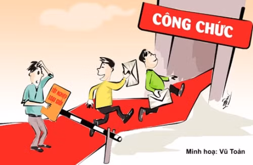 Phong bì lớn nằm ở cửa quan