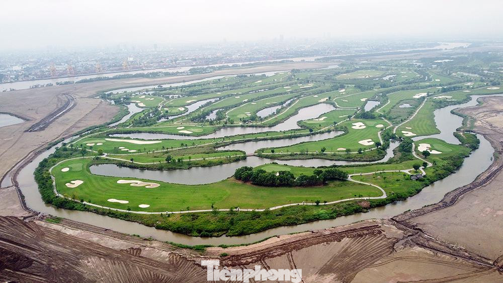Toàn cảnh sân Vinpearl Golf Hải Phòng nhìn từ trên cao.