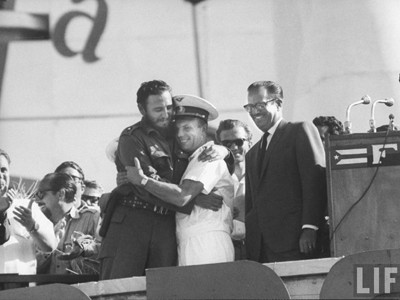 Fidel Castro chào đón Gagarin. Fidel Castro chào đón Gagarin
