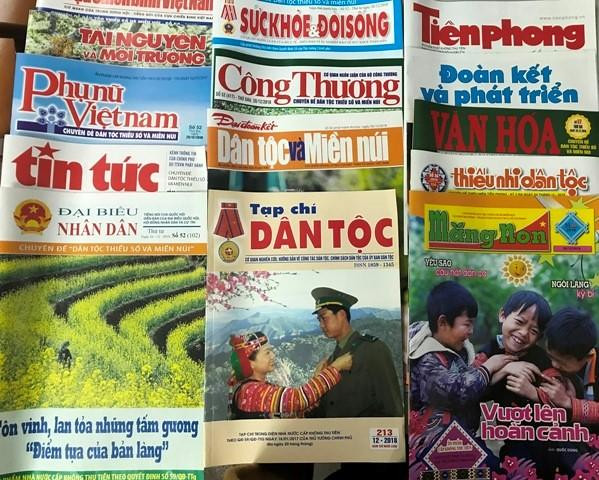 19 ấn phẩm phục vụ đồng bào DTTS trong cả nước.
