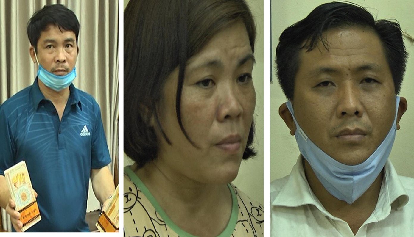 Các đối tượng bị bắt. Các đối tượng bị bắt.