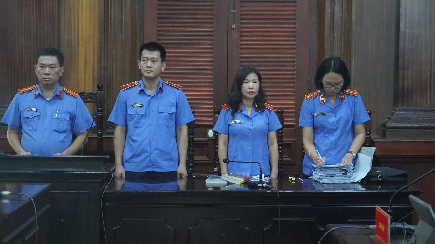 Đại diện Viện Kiểm sát tại phiên tòa.