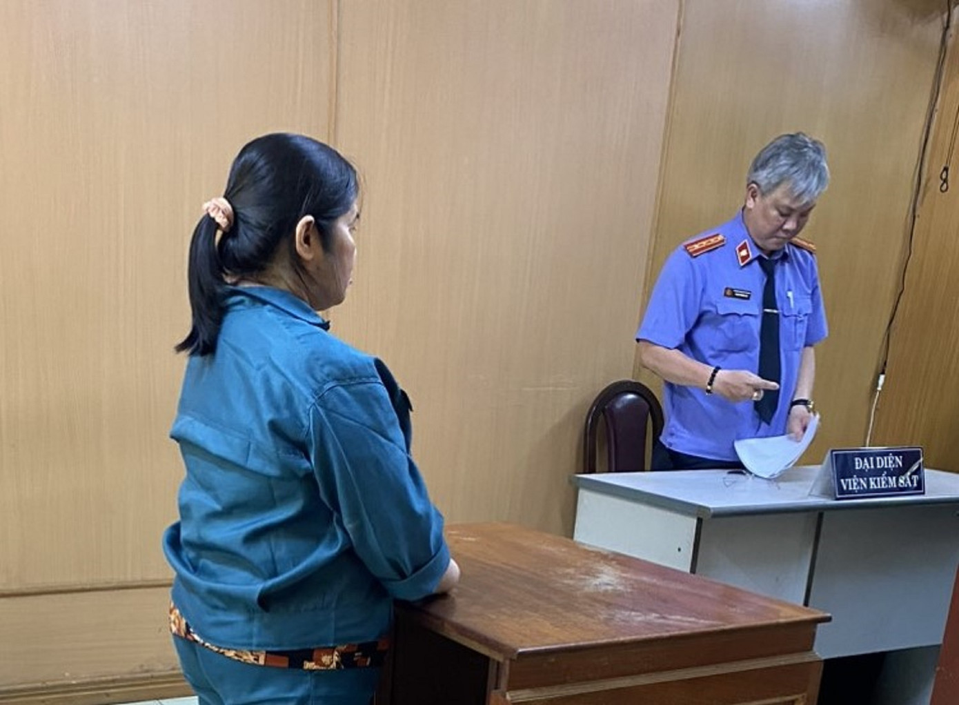 Nguyễn Ngọc Phương tại phiên tòa.