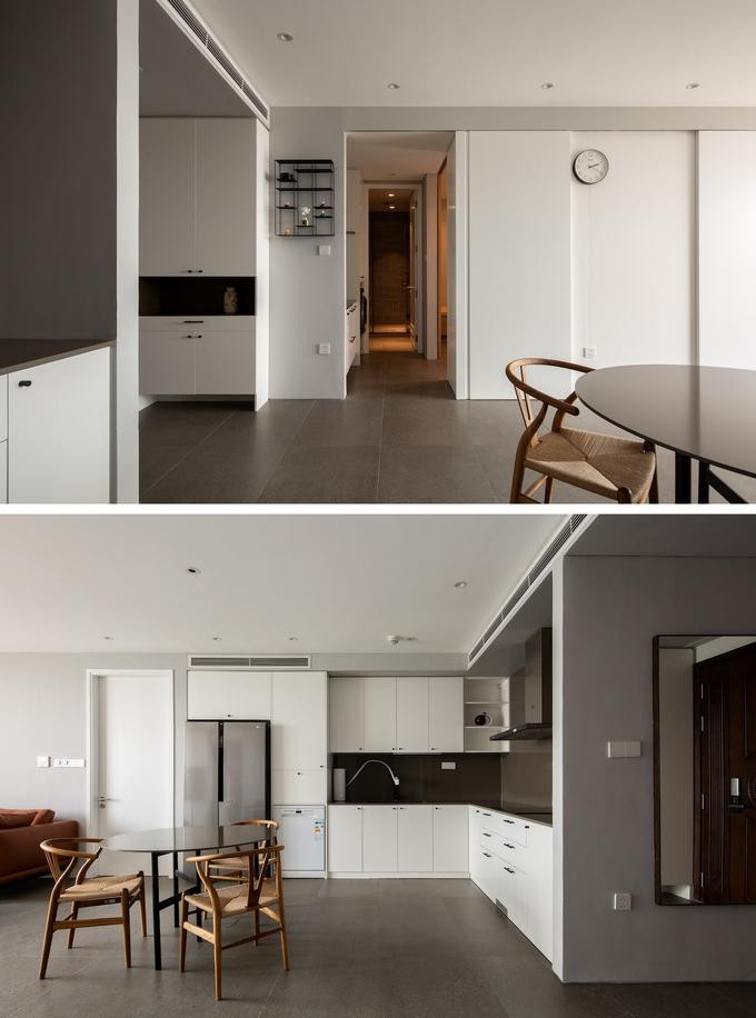 Sau cải tạo, không gian căn hộ cao, rộng và thoáng hơn.