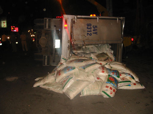 Tài xế xe tải đã bỏ trốn khỏi hiện trường