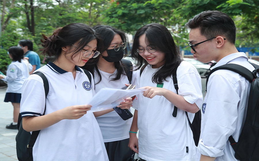 Thí sinh trong một kỳ thi vào lớp 10. (Ảnh: Sở GDĐT Phú Thọ)