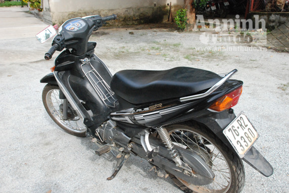 Chiếc máy được Công an huyện thu giữ 