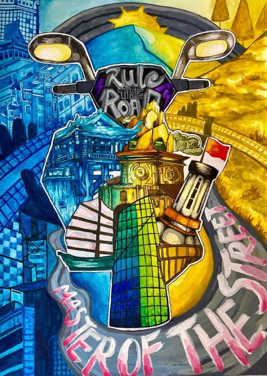 Tác phẩm của bạn Nguyễn Đình Thy và Nguyễn Phương Uyên đạt giải Ba Hạng mục Painting Artwork