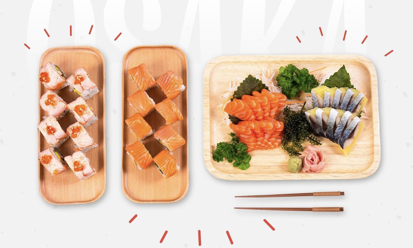 Sushi và sashimi - món ăn thường thấy trong các bữa tiệc của người Nhật (Nguồn: Osaka Kitchen)