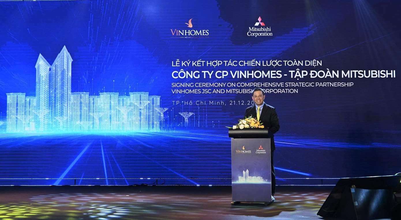 Ông Shigeyuki Ikeda - Giám đốc CN TP. Hồ Chí Minh Mitsubishi Việt Nam khẳng định Vinhomes là doanh nghiệp bất động sản hàng đầu Việt Nam Ông Shigeyuki Ikeda - Giám đốc CN TP. Hồ Chí Minh Mitsubishi Việt Nam khẳng định Vinhomes là doanh nghiệp bất động sản hàng đầu Việt Nam