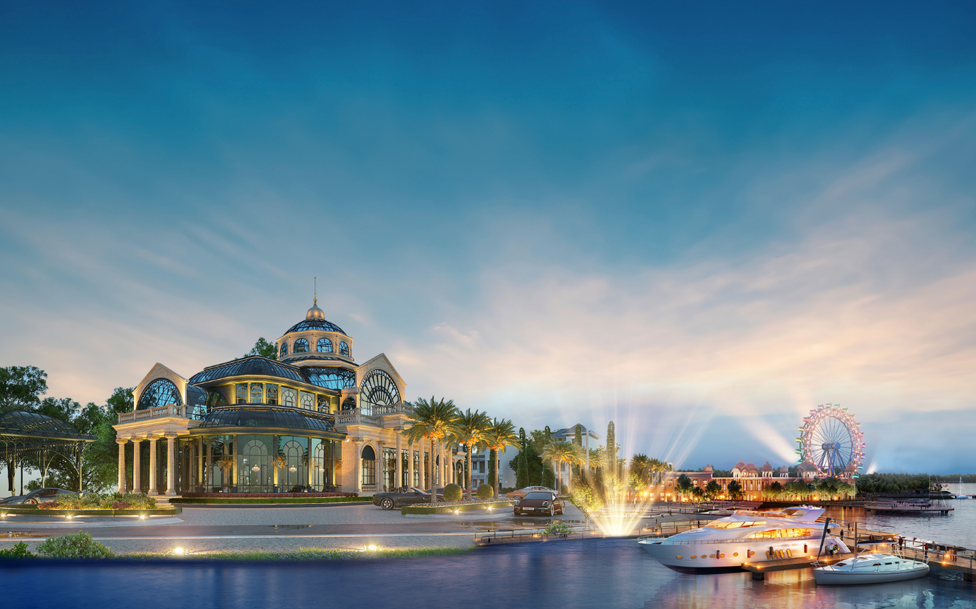 Phối cảnh tổ hợp quảng trường bến du thuyền Aqua Marina tại đô thị sinh thái thông minh Aqua City. Phối cảnh tổ hợp quảng trường bến du thuyền Aqua Marina tại đô thị sinh thái thông minh Aqua City.