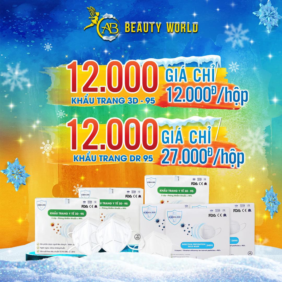 Khẩu trang 3D –95 giá chỉ 12.000 đồng/ hộp (10 cái)