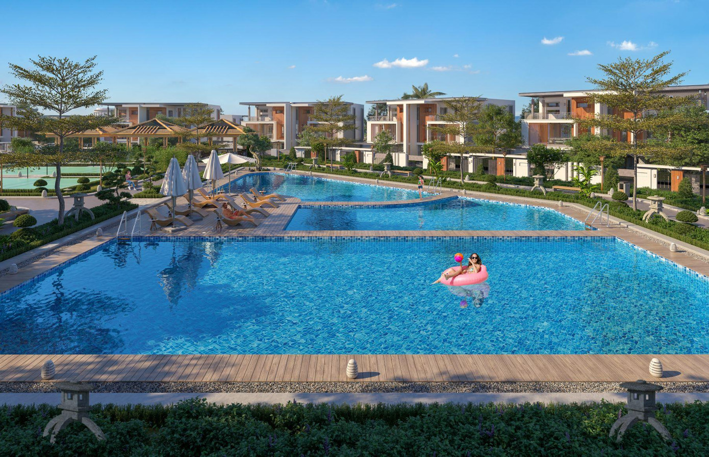 Các dự án hạng sang có quy mô lớn đang dần hình thành phong cách sống thượng lưu tại TP. Thủ Dầu Một. Ảnh phối cảnh: New World Capital Các dự án hạng sang có quy mô lớn đang dần hình thành phong cách sống thượng lưu tại TP. Thủ Dầu Một. Ảnh phối cảnh: New World Capital