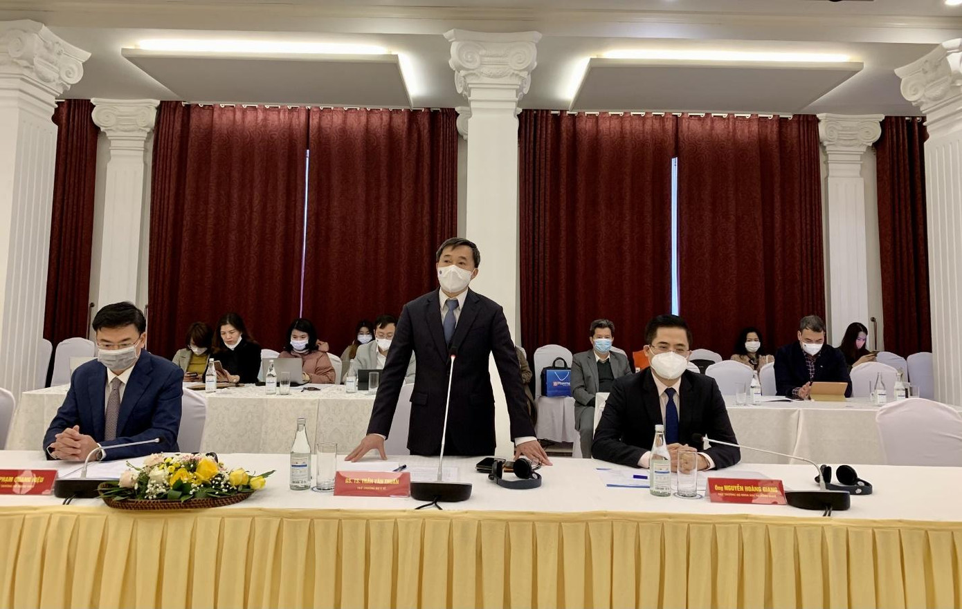 Ông Trần Văn Thuấn, Thứ trưởng Bộ Y tế phát biểu tại buổi lễ.