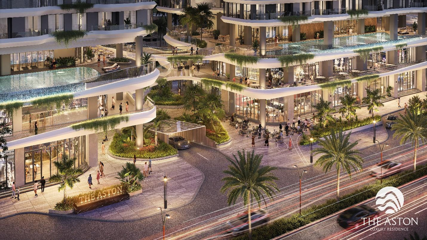 Đường dạo bộ trên không kết nối 3 tòa tháp tại dự án. Hình phối cảnh Đường dạo bộ trên không kết nối 3 tòa tháp tại dự án. Hình phối cảnh