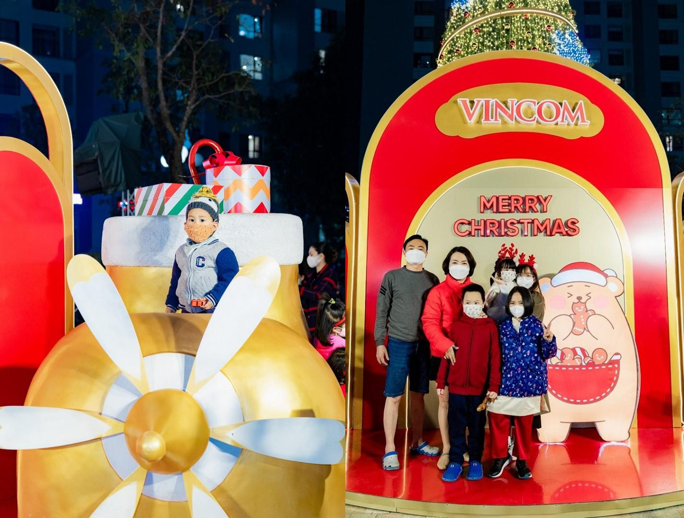 Vincom Mega Mall Times City lại trở thành “thiên đường check-in” của các gia đình. Tại TTTM khác như Vincom Mega Mall Royal City, Vincom Center Nguyễn Chí Thanh hay Vincom Center Landmark 81 (TP.HCM), những công trình trang trí độc đáo cũng thu hút đông đảo khách hàng, trở thành nơi lưu giữ những khoảnh khắc, kỷ niệm đẹp cùng bạn bè và gia đình vào thời khắc ý nghĩa nhất trong năm.