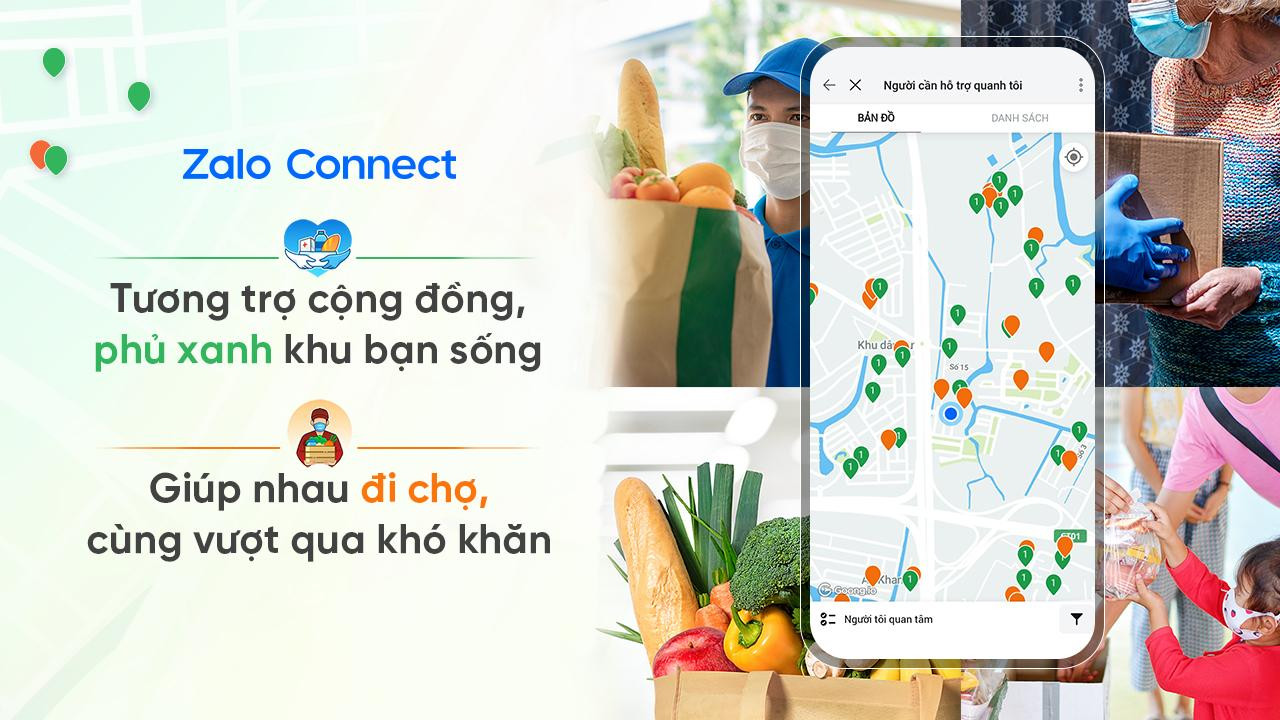 Tính năng Zalo Connect ra đời vào cuối tháng 7/2021 giúp người dân dễ dàng tìm kiếm sự giúp đỡ khẩn cấp từ cộng đồng Tính năng Zalo Connect ra đời vào cuối tháng 7/2021 giúp người dân dễ dàng tìm kiếm sự giúp đỡ khẩn cấp từ cộng đồng
