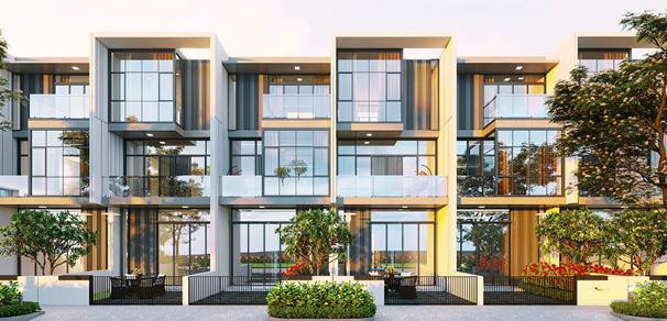 Nhà phố với phong cách hiện đại, sang trọng với thủ pháp kiến trúc đa dạng, tạo thành các khu phố giàu tính thẩm mỹ &amp; không đơn điệu.