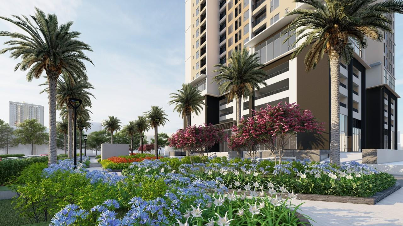 Khách hàng có thể vừa ăn sáng, uống café tại các shophouse, vừa thư giãn ngắm nhìn vườn hoa, không gian xanh bên ngoài Khách hàng có thể vừa ăn sáng, uống café tại các shophouse, vừa thư giãn ngắm nhìn vườn hoa, không gian xanh bên ngoài