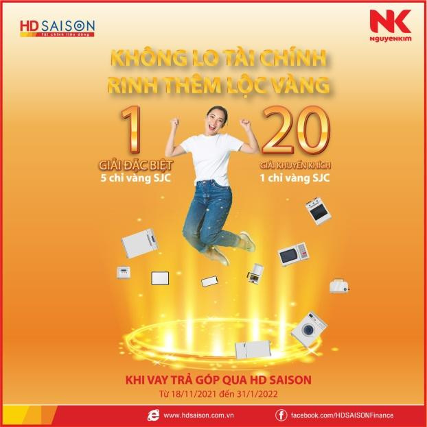 HD SAISON triển khai chương trình khuyến mại cuối năm giúp khách hàng nhận giải thưởng có giá trị