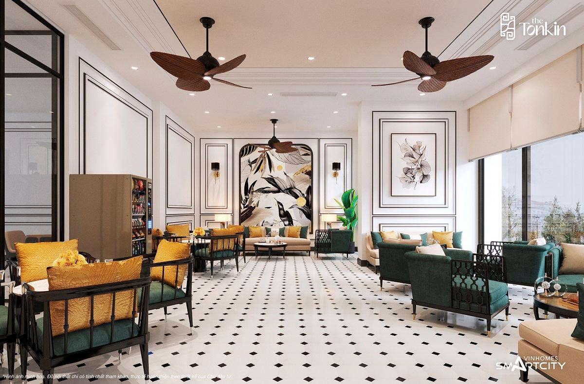 Không gian tại The Tonkin mang lại sự sang trọng cho những chủ nhân có gu thẩm mỹ tinh tế.