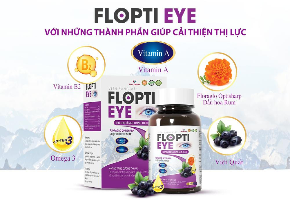 Viên bổ mắt Flopti Eye – với những thành phần hàng đầu giúp cải thiện thị lực Viên bổ mắt Flopti Eye – với những thành phần hàng đầu giúp cải thiện thị lực