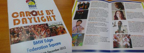 Hình ảnh của Nhật Tiến trong những tin tức về chương trình Carols By Daylight 