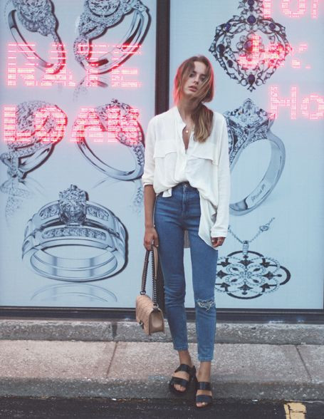 Muôn cách biến tấu cùng quần jeans-áo sơ mi trắng ảnh 9