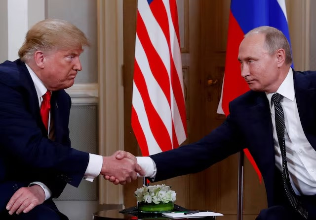 Tổng thống Mỹ Donald Trump và Tổng thống Nga Vladimir Putin tại Helsinki, Phần Lan, ngày 16/7/2018. Ảnh: Reuters. Tổng thống Mỹ Donald Trump và Tổng thống Nga Vladimir Putin tại Helsinki, Phần Lan, ngày 16/7/2018. Ảnh: Reuters.