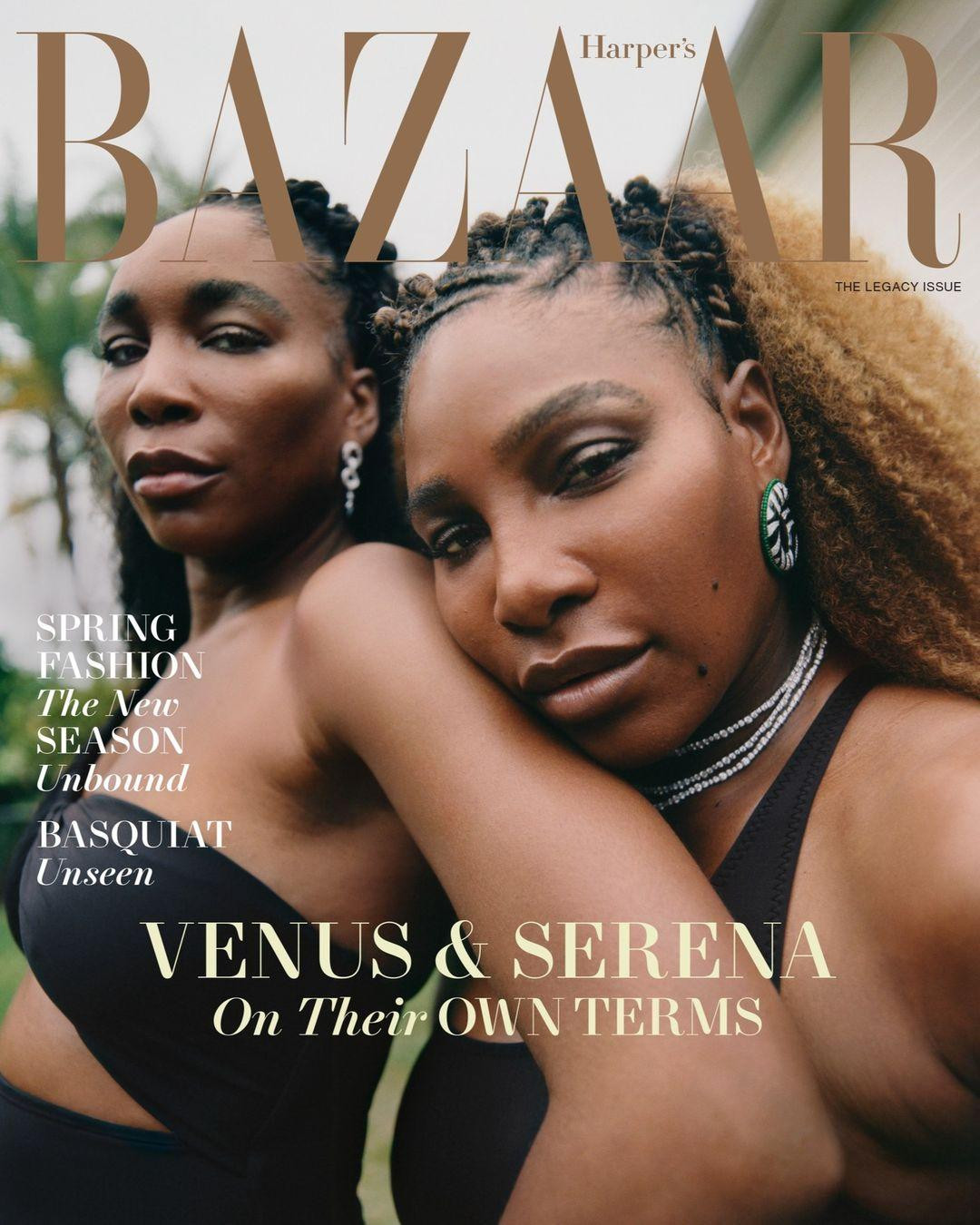 Mới đây, Harper&apos;s Bazaar tung loạt ảnh chụp Serena và Venus Williams với vai trò gương mặt trang bìa của ấn bản tháng 3/2022.