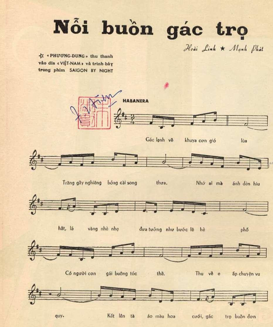 Ca khúc "Nỗi buồn gác trọ" Ca khúc "Nỗi buồn gác trọ"