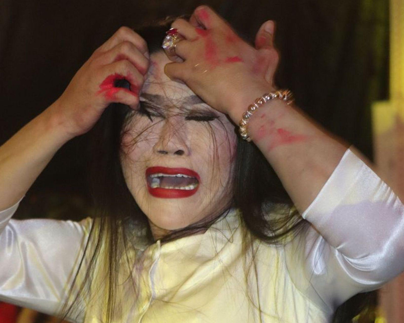 Thanh Hằng (vai bà Mùi) trong vở "Duyên kiếp"