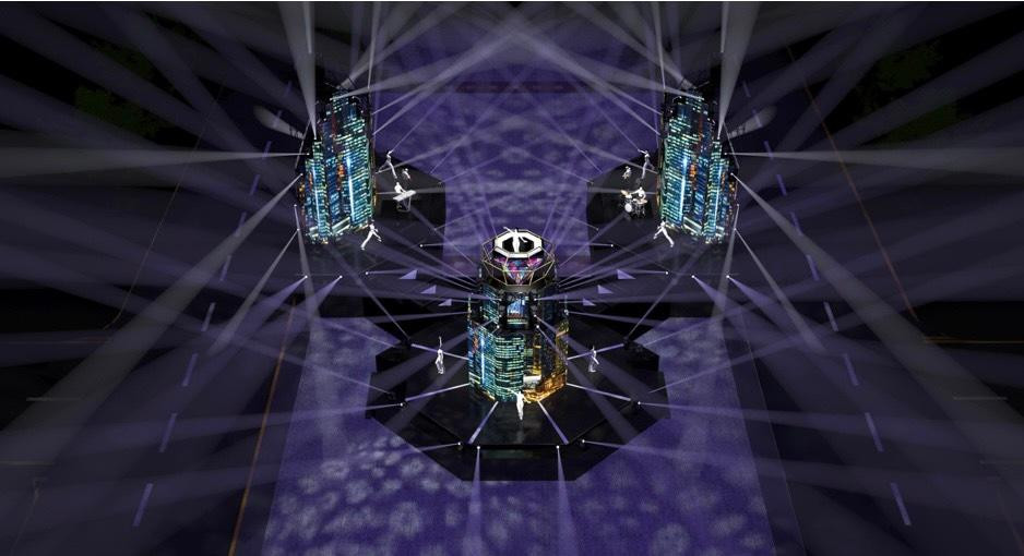 Sân khấu dự kiến của Lễ hội đón chào năm mới 2022