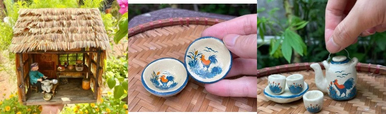 Những đồ dùng tí hon trong bếp do chính anh Nhơn thực hiện Những đồ dùng tí hon trong bếp do chính anh Nhơn thực hiện