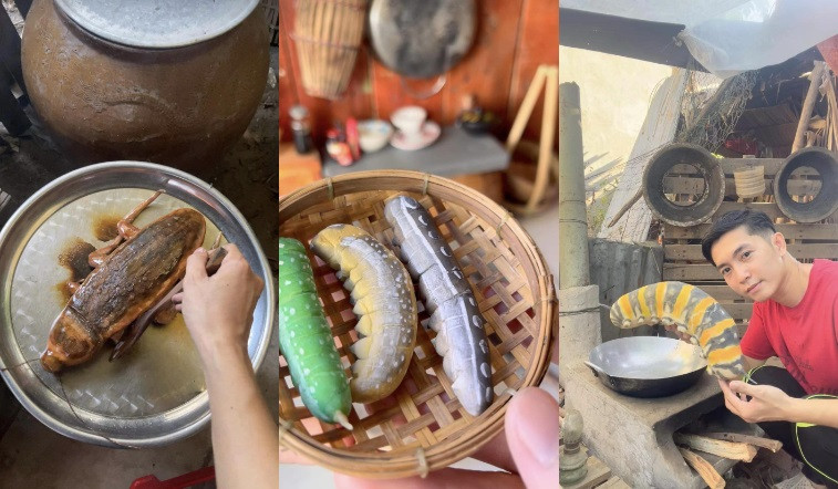 Những con vật khổng lồ được nặn từ bột trông giống như thật Những con vật khổng lồ được nặn từ bột trông giống như thật