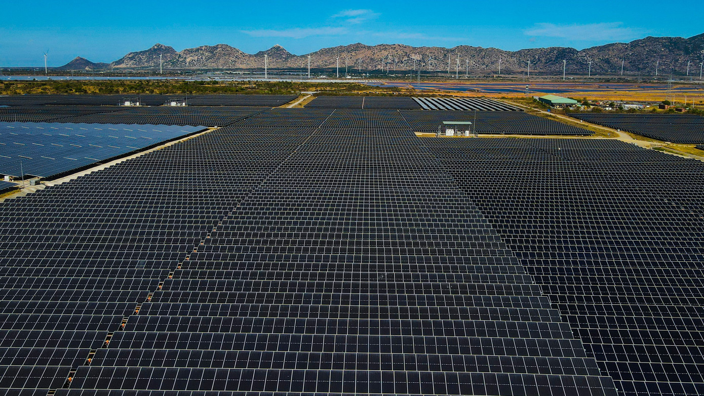 Điện mặt trời phát triển 'nóng'. Ảnh: Thạch Thảo.