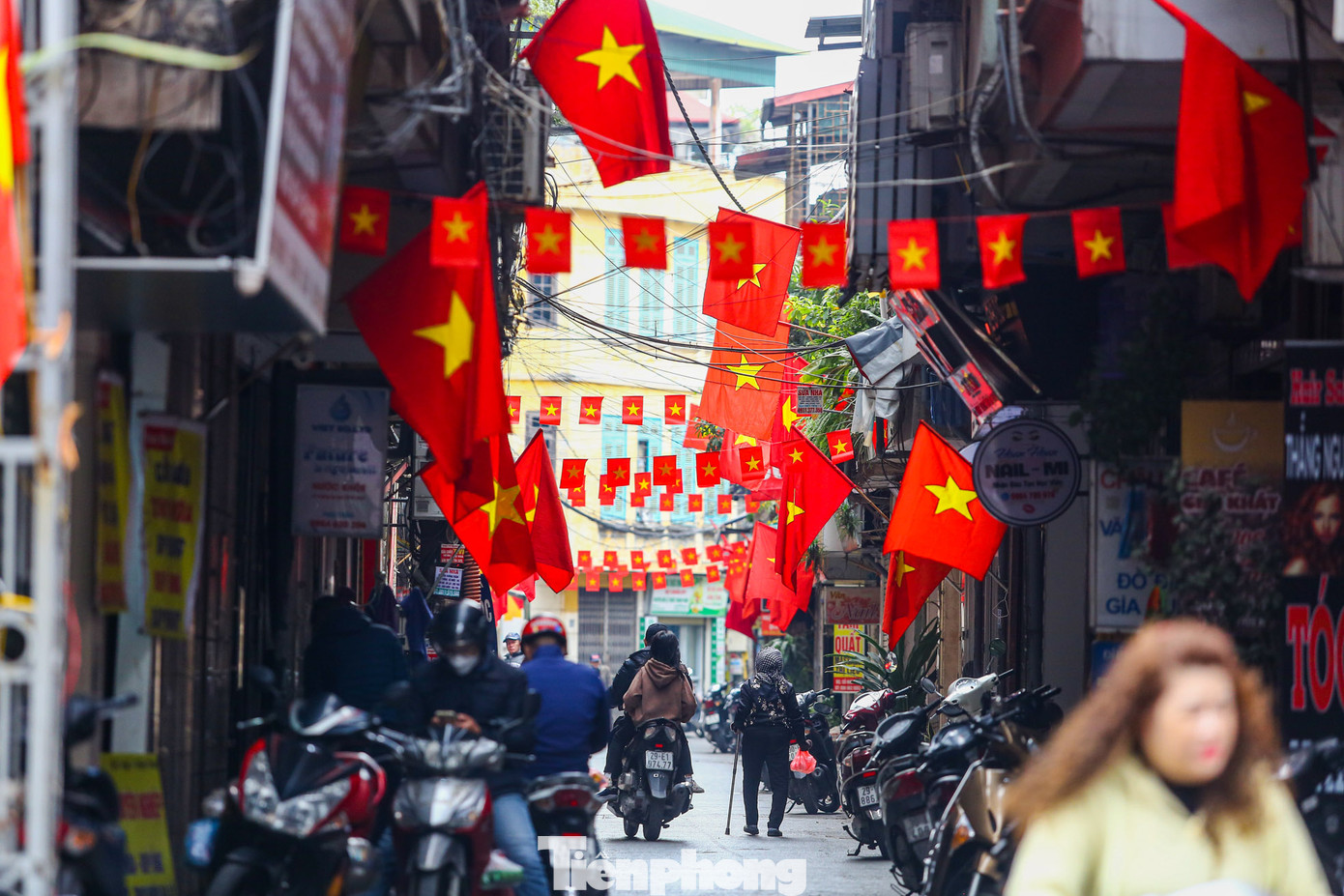 Mọi ngóc ngách đã chuẩn bị sẵn sàng đón năm mới.