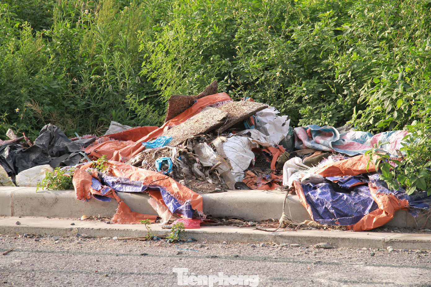 Từ việc bỏ hoang, dự án nhà tái định cư này đang trở thành điểm tập kết rác thải sinh hoạt cũng như rác thải xây dựng; rác chủ yếu từ những hộ dân dân sinh sống xung quanh vứt ra.