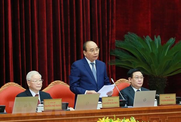 Chủ tịch nước Nguyễn Xuân Phúc điều hành phiên khai mạc hội nghị. (Ảnh: Phương Hoa/TTXVN) Chủ tịch nước Nguyễn Xuân Phúc điều hành phiên khai mạc hội nghị. (Ảnh: Phương Hoa/TTXVN)