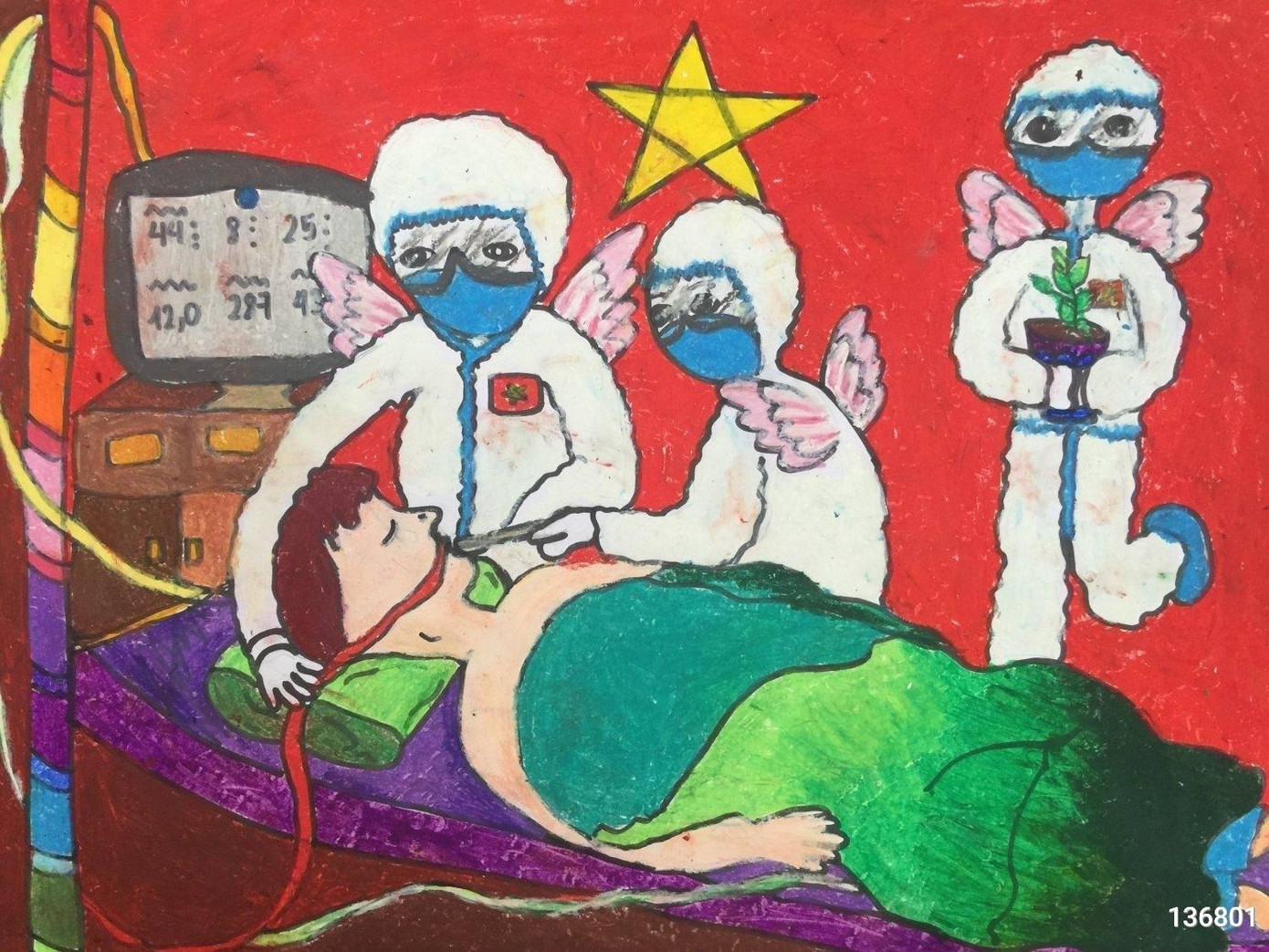 Những thiên thần áo trắng của Việt Nam của em Nguyễn Trung Anh, lớp 5E, Trường Tiểu học Thị Trấn Đông Anh, Huyện Đông Anh, Thành phố Hà Nội. Những thiên thần áo trắng của Việt Nam của em Nguyễn Trung Anh, lớp 5E, Trường Tiểu học Thị Trấn Đông Anh, Huyện Đông Anh, Thành phố Hà Nội.