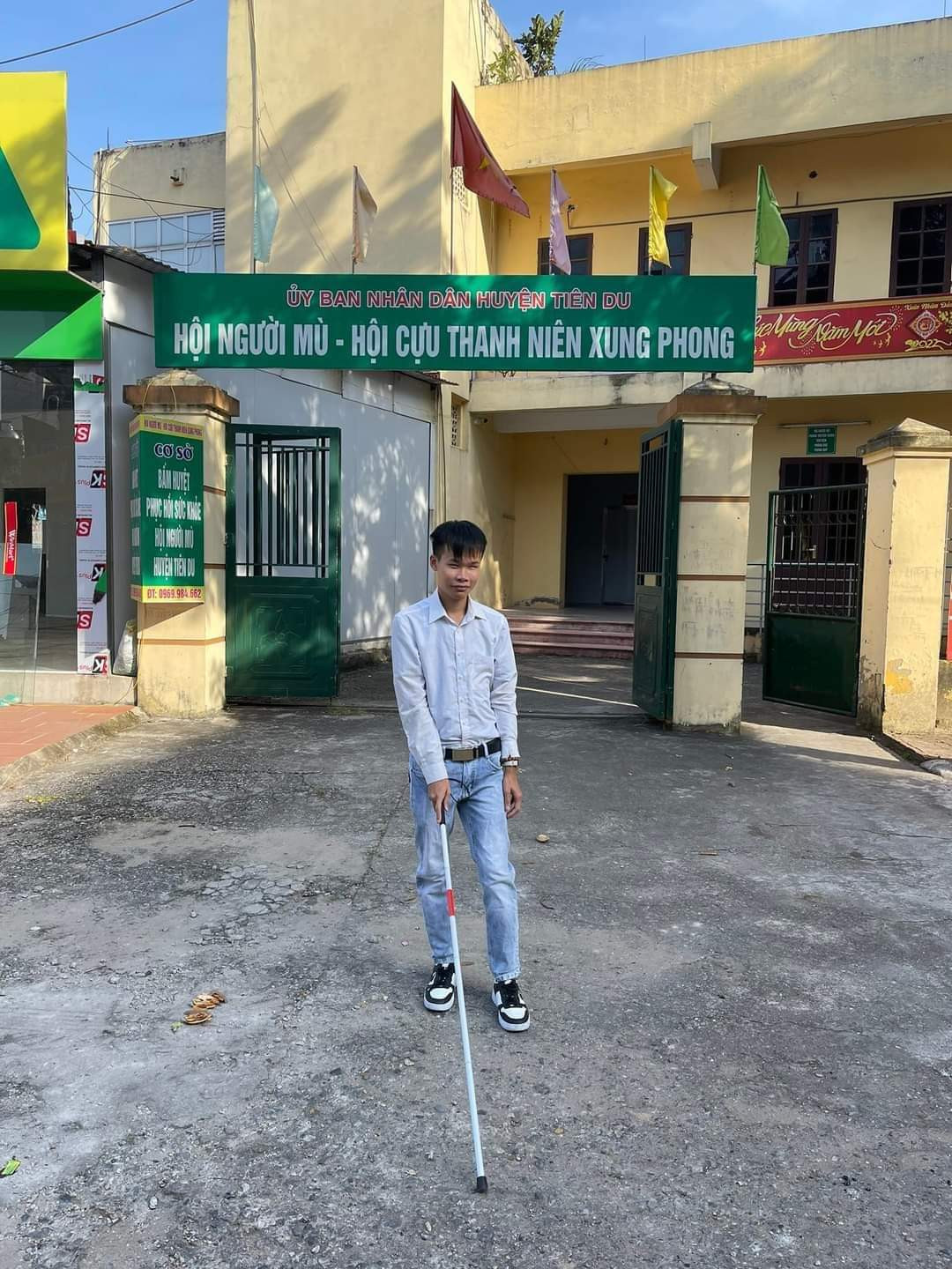 Ảnh chụp tại trụ sở hội người mù huyện Tiên Du.