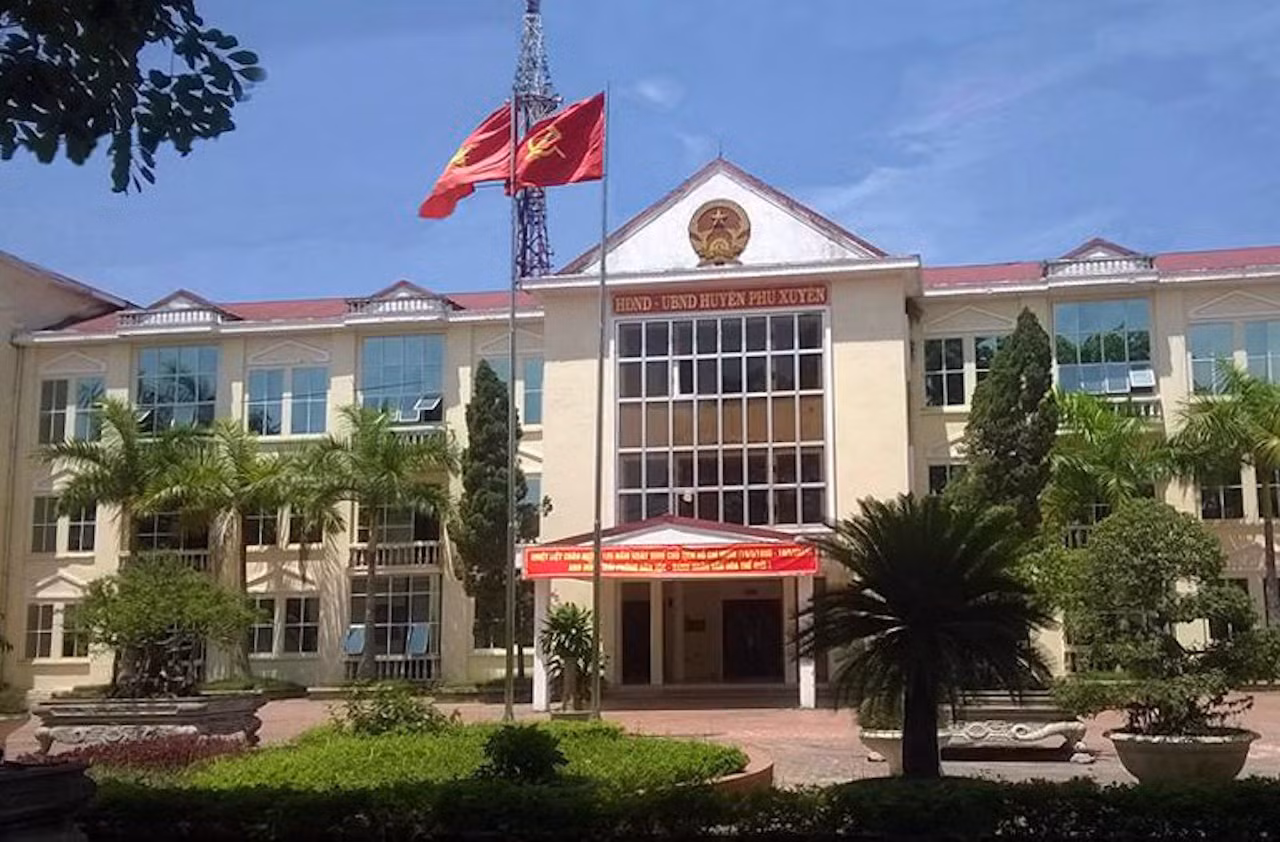 Trụ sở UBND huyện Phú Xuyên. Ảnh: Huyện Phú Xuyên.