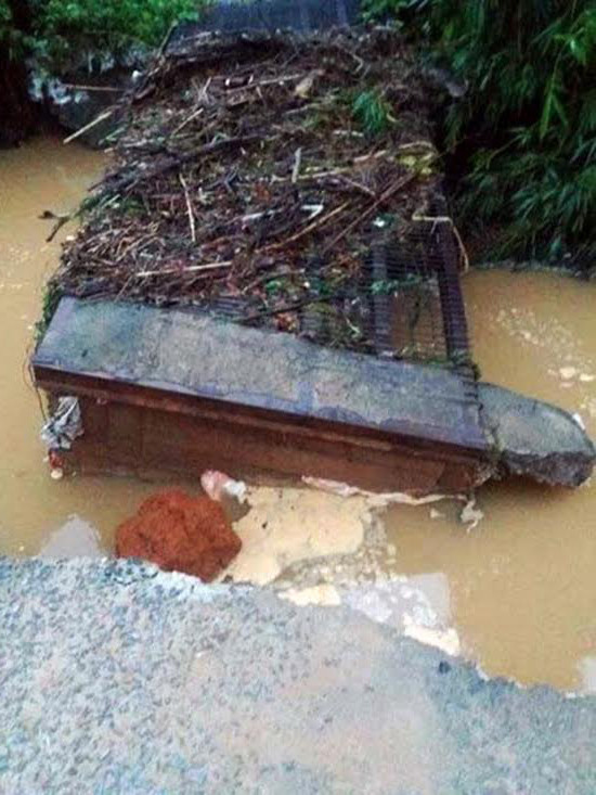 Lũ quét gây sập cầu khiến xóm đảo Ba Vì bị cô lập ảnh 1