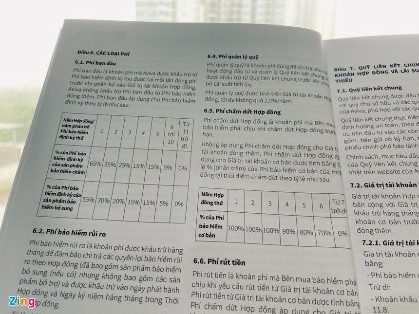 Tiền phí khách hàng nộp trong những năm đầu sẽ được phân bổ cho các chi phí phát hành hợp đồng, quản lý hợp đồng và các loại chi phí bảo hiểm rủi ro. Ảnh: T.H.