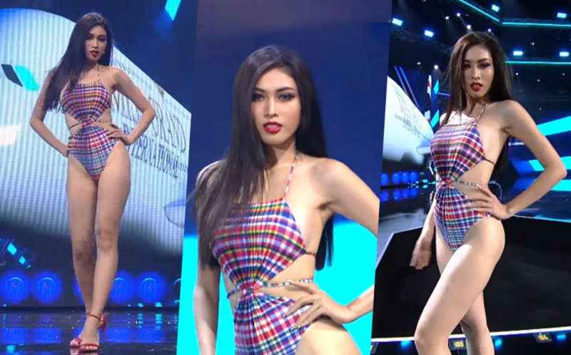 Ngọc Thảo khoe trọn đường cong nóng bỏng trong phần trình diễn bikini với số đo 3 vòng lần lượt là 85-63-92. Ở phần thi này, người đẹp sinh năm 2000 trình diễn cực kỳ gợi cảm, phóng khoáng và nhận được sự cổ vũ nhiệt tình từ khán giả. Gương mặt sắc sảo, thần thái cuốn hút cùng nụ cười rạng rỡ chính là những điểm sáng của Ngọc Thảo khiến người xem khó lòng rời mắt.