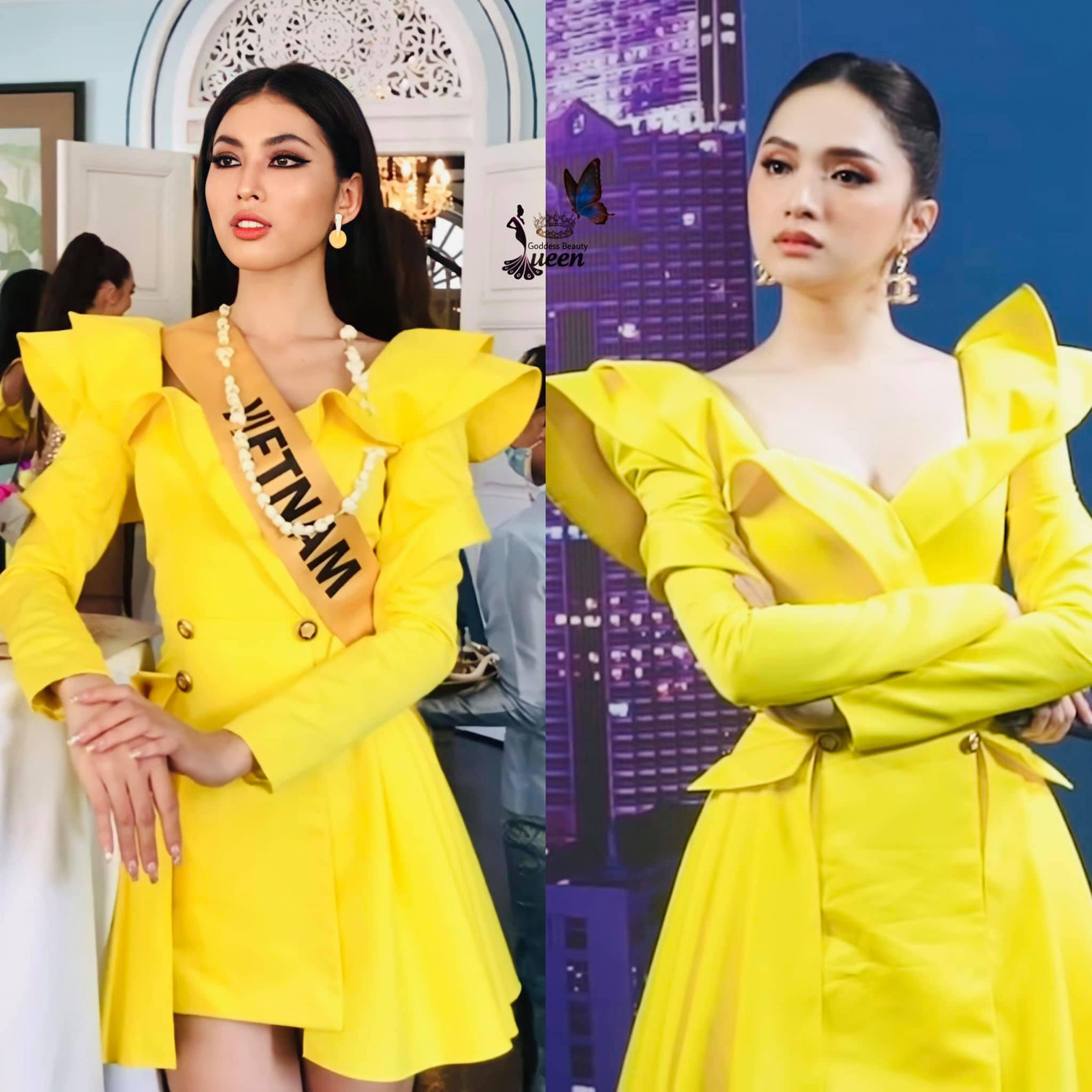 Ngọc Thảo cũng thể hiện sự thông minh khi kế thừa phong cách từ đàn chị Hương Giang với những thiết kế 'đụng hàng' nhưng vẫn toát lên vẻ đẹp riêng của mình. Sự học hỏi của Ngọc Thảo từ các đàn chị đi trước như Hương Giang, Hoàng Thuỳ được đánh giá là một nước đi có tính toán rất ấn tượng.