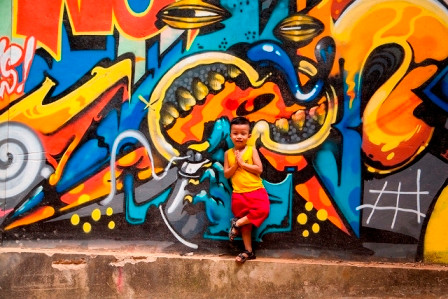 'Bích họa lộ' duy nhất xứ Huế hút giới trẻ, du khách ngày lễ ảnh 4