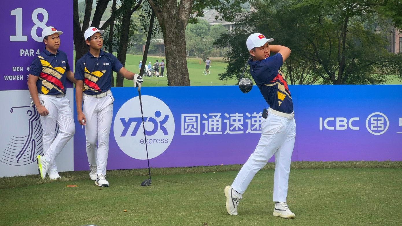 Nguyễn Anh Minh đạt thành tích tốt nhất tại vòng 1 môn golf Asiad 19