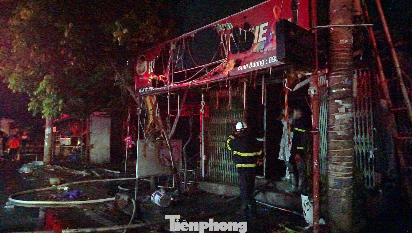 Khu vực xảy ra hỏa hoạn.