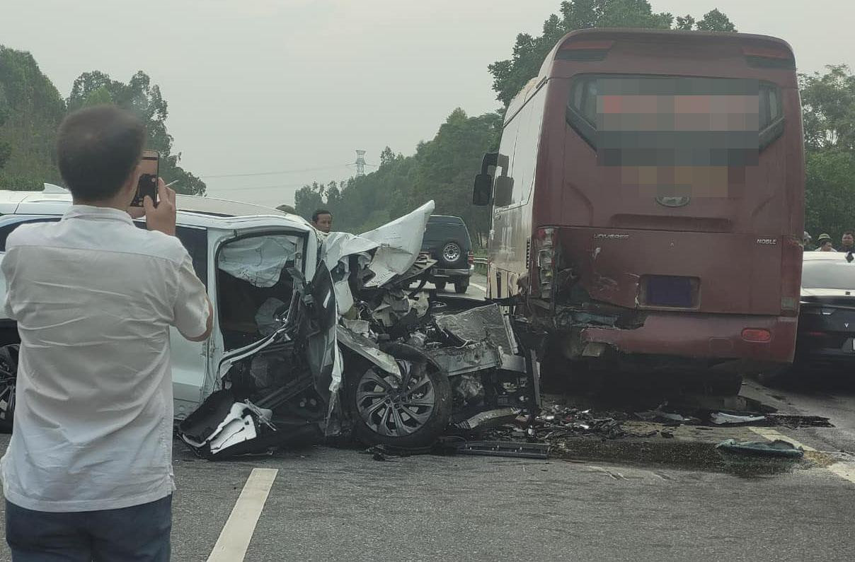 Hiện trường vụ tai nạn.